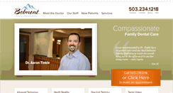 Desktop Screenshot of belmont-dentistry.com